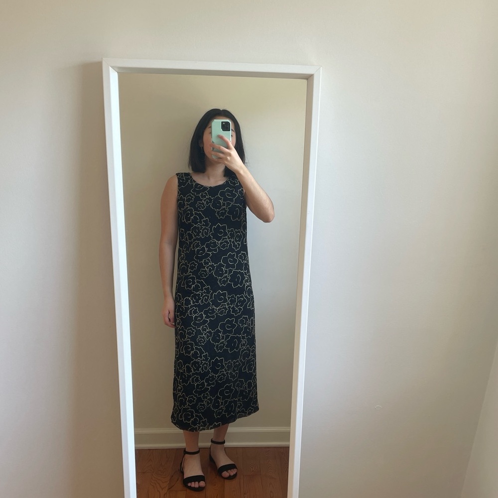 Vintage Talbots Midi Black Dress Size 2